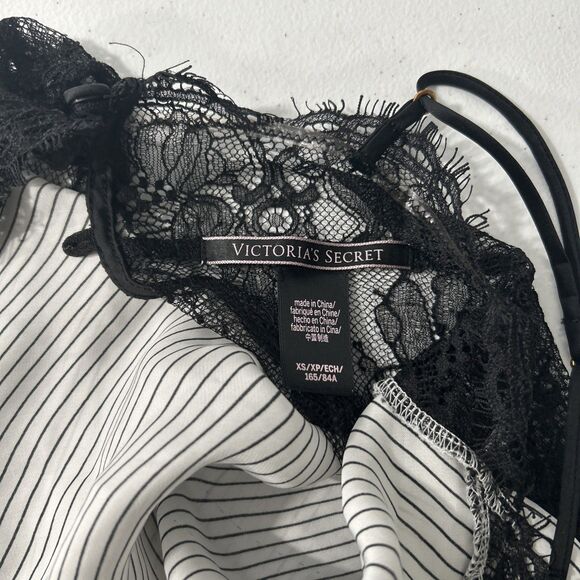 Victorias Secret Slip Top Womens XS Stripe Lace Fairycore Sabrina Carpenter Y2K - Picture 5 of 7